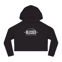 Women’s Crop Hooded Sweatshirt - Blessed