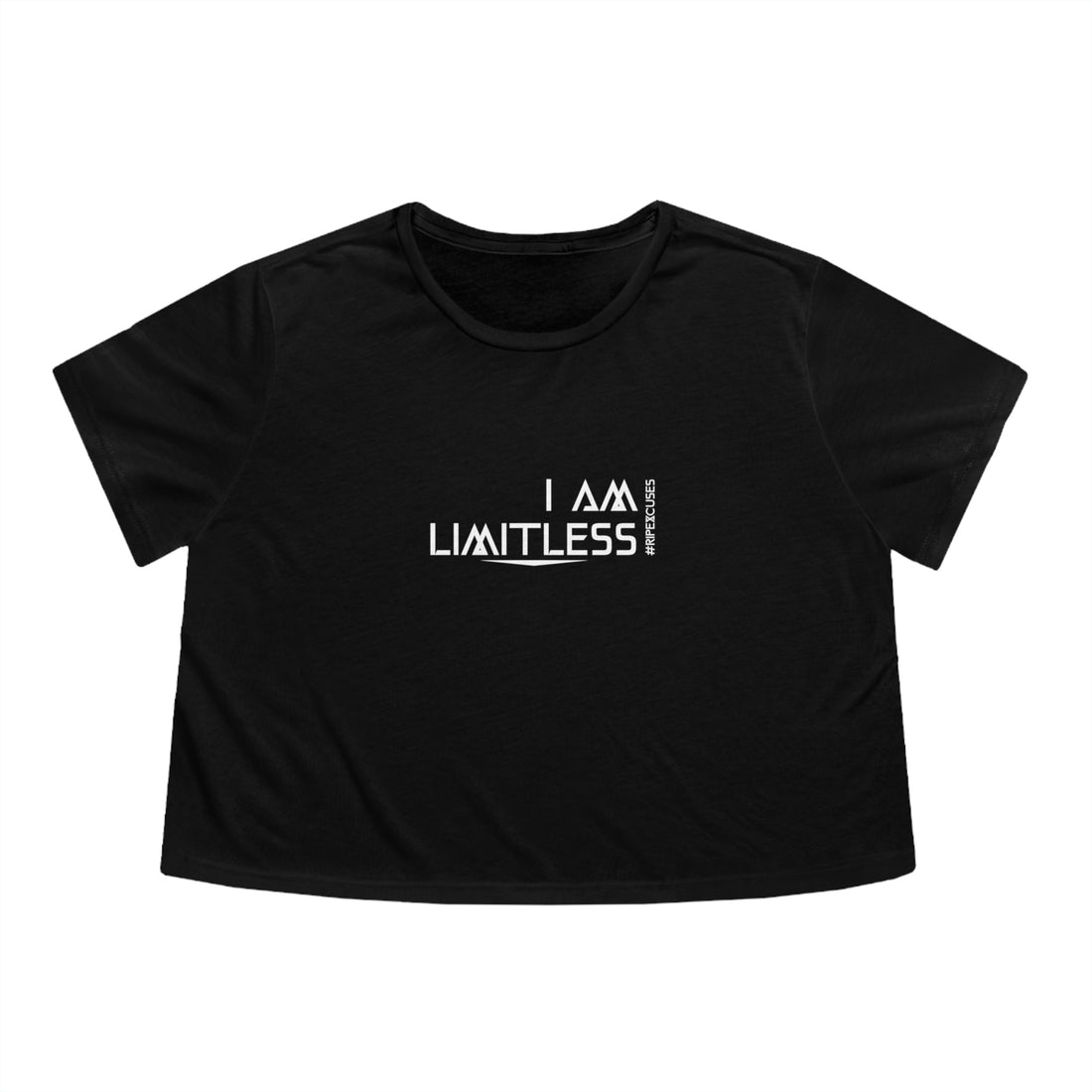 Women's Flowy Cropped Tee - I am Limitless