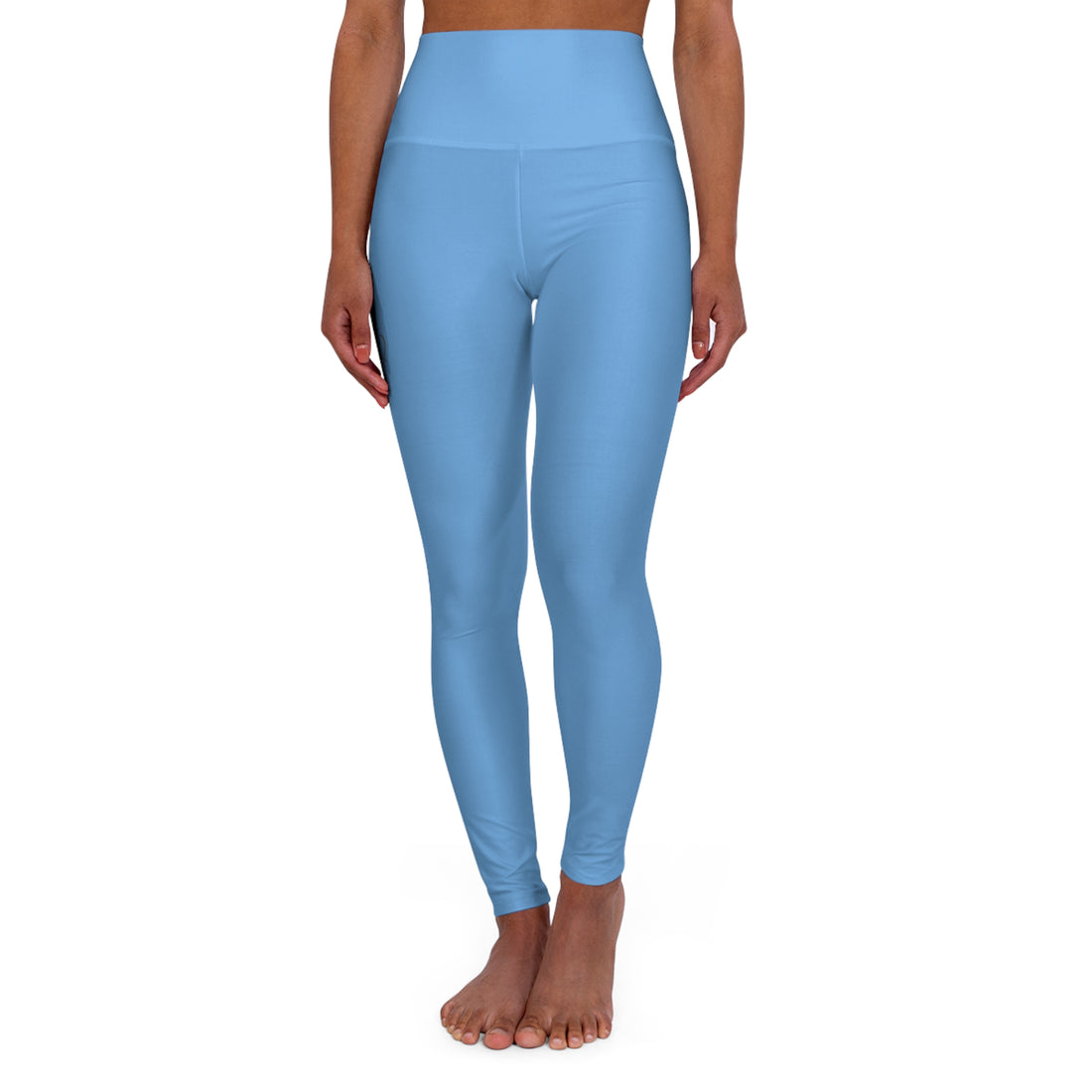 High Waisted Yoga Leggings - Fear-Limit-Relent_LESS