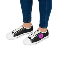 Women's Low Top Canvas Sneakers - Determined AF