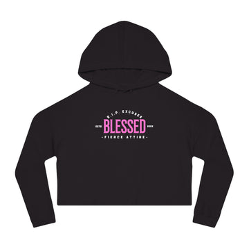 Women’s Crop Hooded Sweatshirt - Blessed