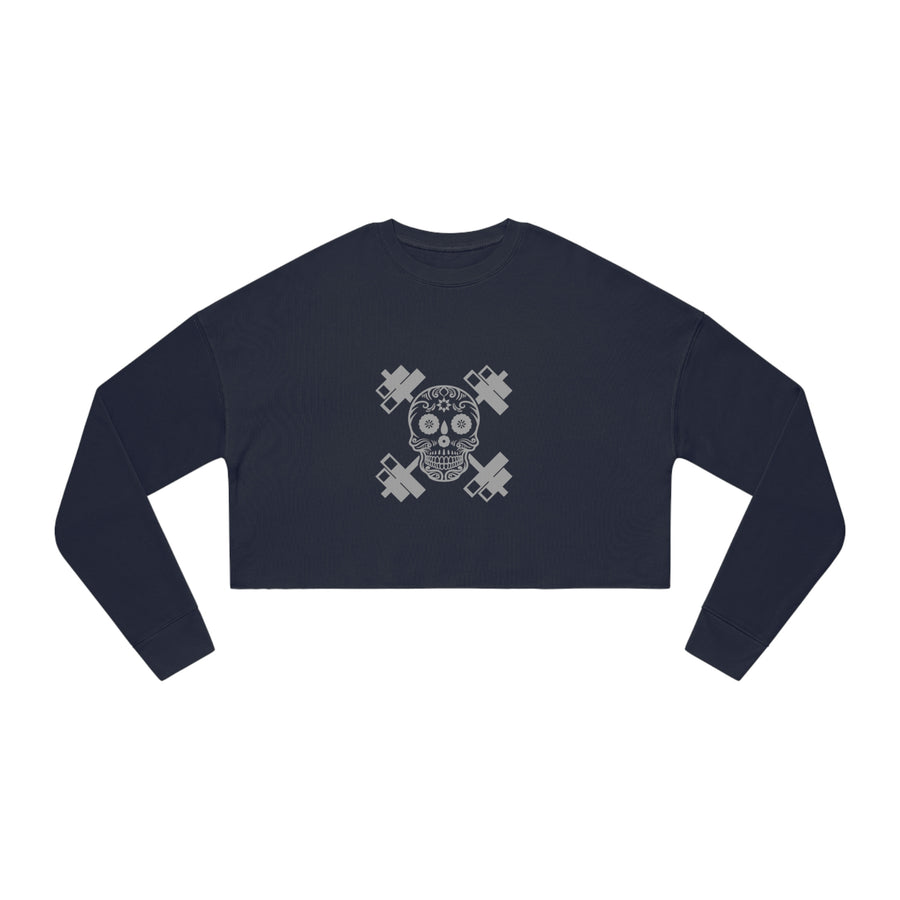 Women's Crop Longsleeve - Sugar Skull