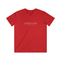 Men's Fitted V-Neck Short Sleeve Tee - LIMITLESS