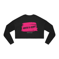 Women's Crop Longsleeve - HUSTLE & HEART