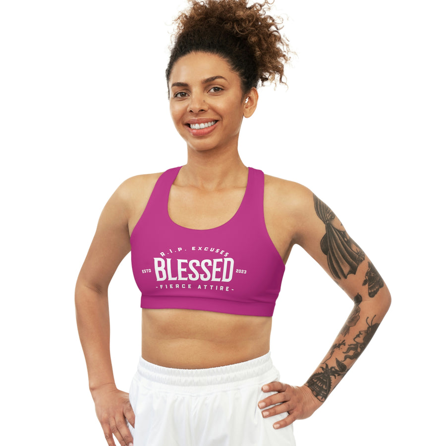 Seamless Sports Bra - Blessed