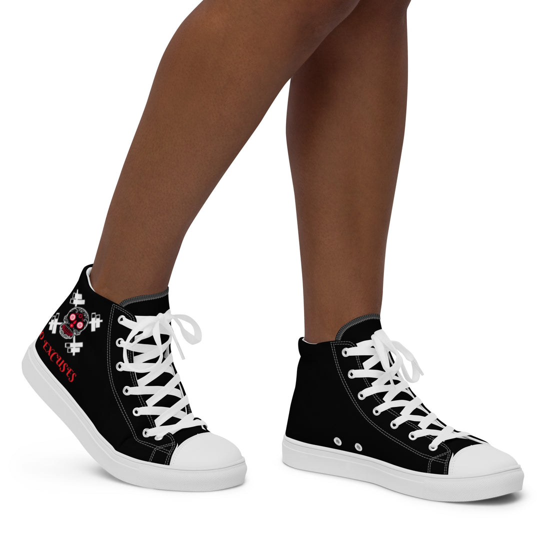 Women’s High Top Canvas Shoes - NO EXCUSES